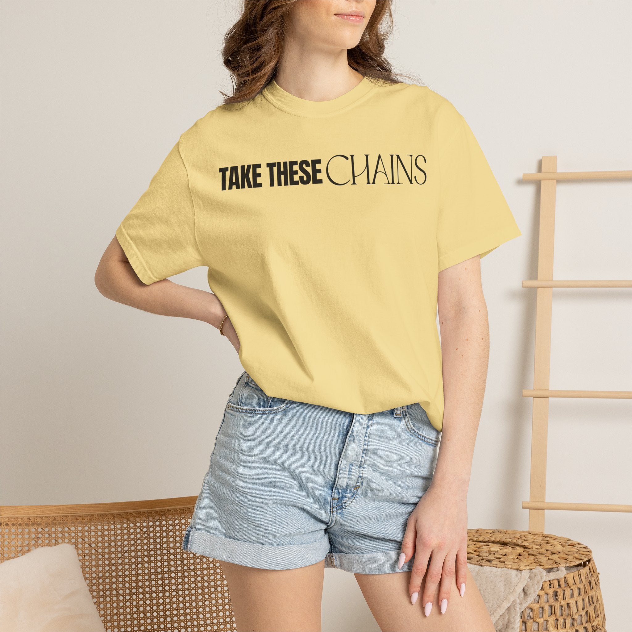 Take These Chains Tee - Unisex Garment-Dyed T-shirt
