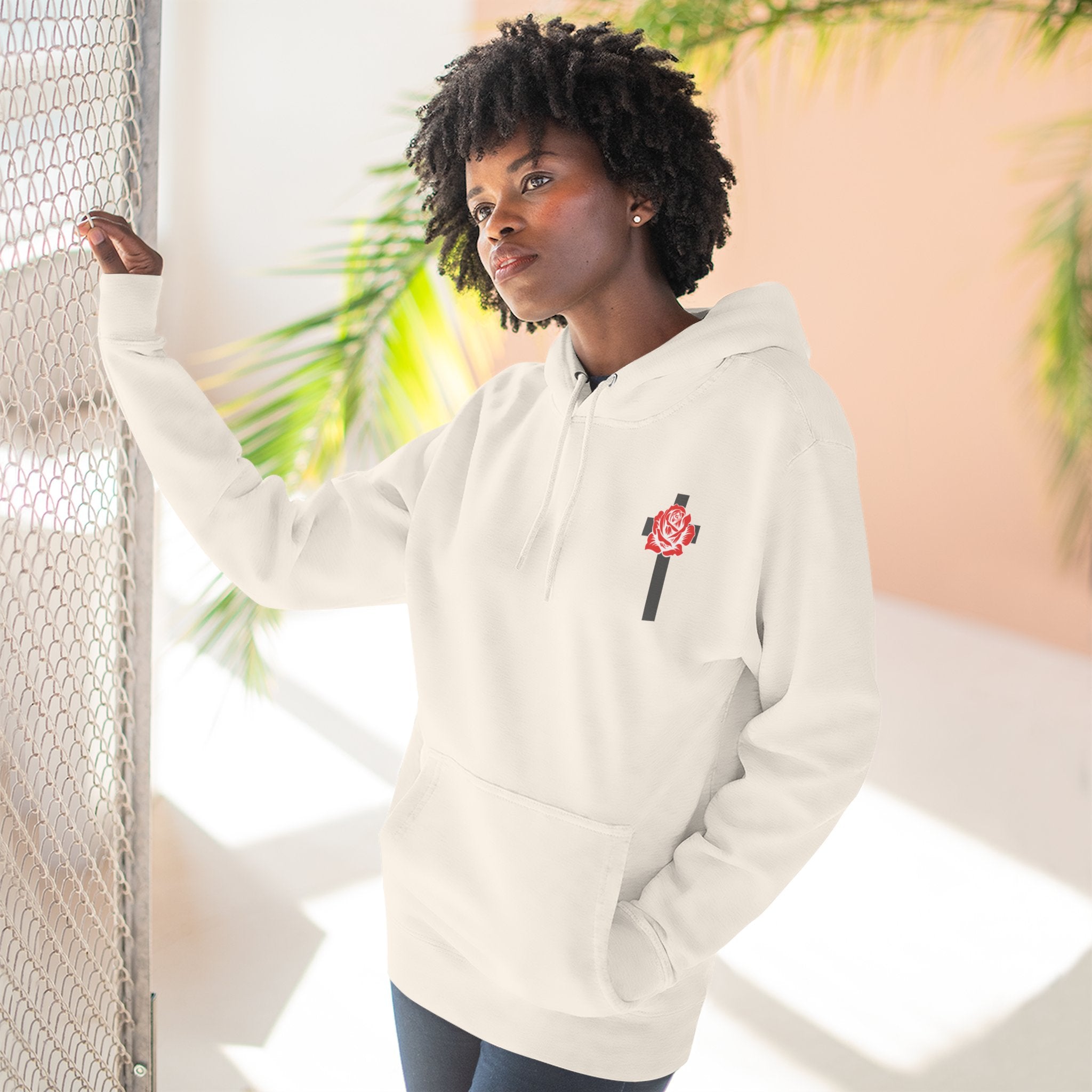 By my Side Three-Panel Fleece Hoodie