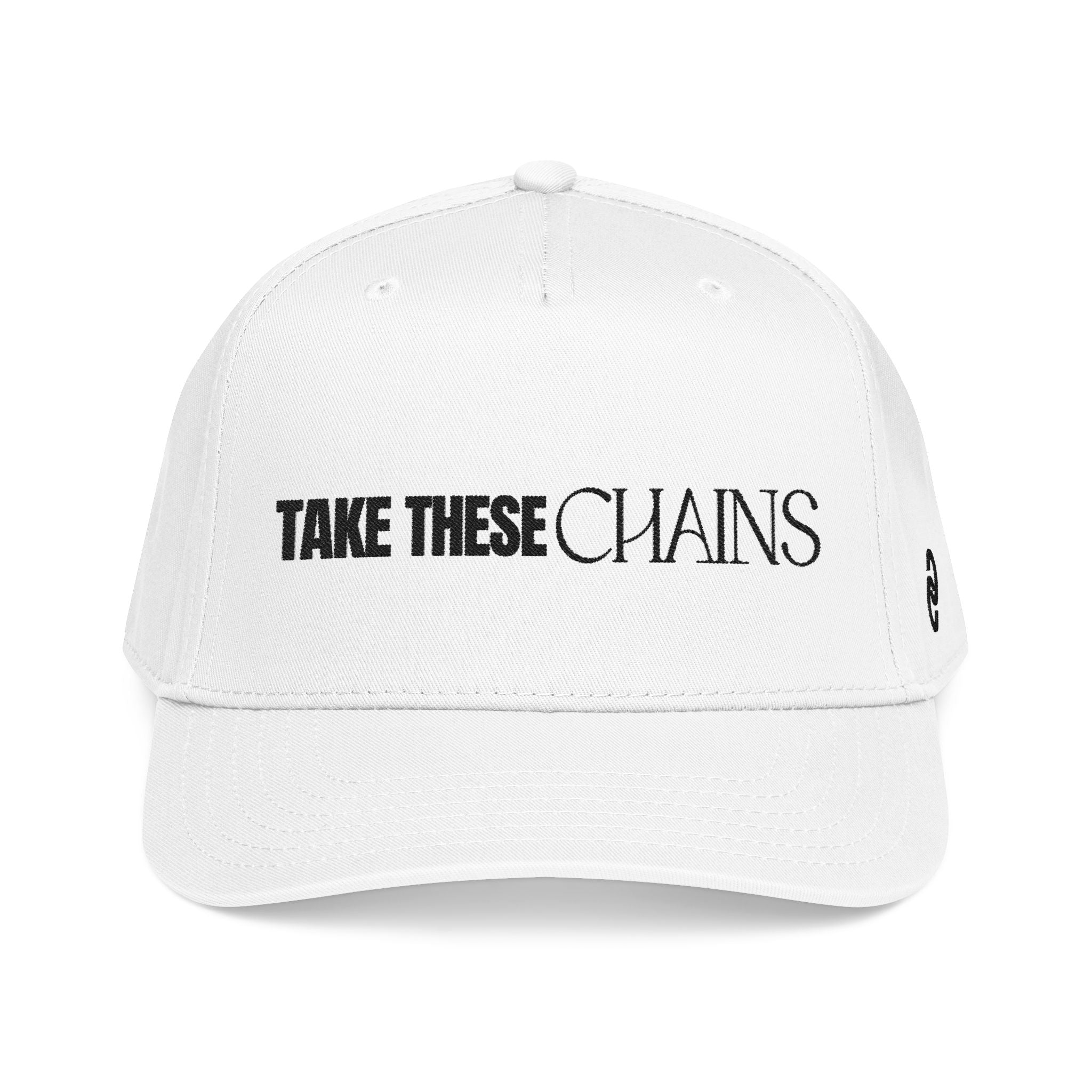 Take These Chain - Mid Profile Baseball Cap (White)